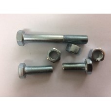 Bolt & Nut 1/2 x 1-1/4 UNF Grade 8 Zinc Plated