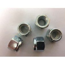 Nyloc Nut 1/2" UNC Grade 2 Zinc Plated Steel 
