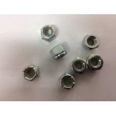 Nyloc Nut 1/4" UNF Grade 2 Zinc Plated Steel