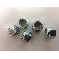 Nyloc Nut 3/8" UNC Grade 2 Zinc Plated Steel 